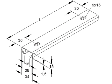 NIED Ankerschiene          2975/0.200 FL 