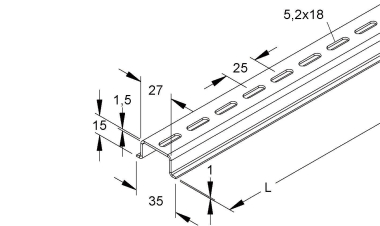 NIED Tragschiene                2934/2GL 