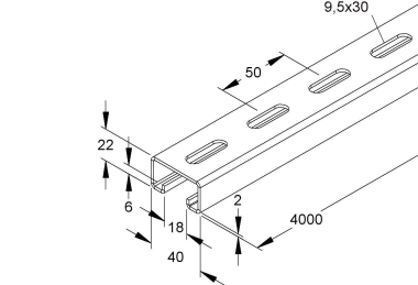 NIED Ankerschiene               2986/4GL 