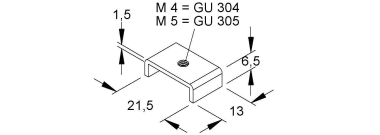 NIED Gleitmuttern GU304           GU 304 