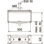 OBO 2056 B 40 FT Bündelschelle 40x100mm 