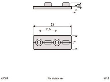 EVN AP-CLIP Kunststoff-Montage   AP-CLIP 