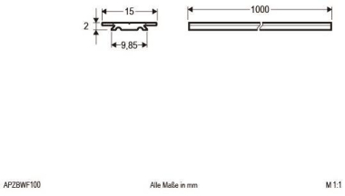 EVN Alu-Grundplatte            APZBWF100 