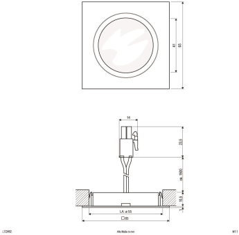 EVN LED-Möbel-Einbauleuchte      L122402 