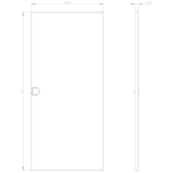 SIEM Stahlblechtür für Aufputz 4 Reihig 