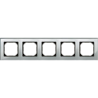 Merten M-PLAN-Echtglasrahmen 5f   489560 