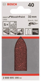 Bosch 5Schleifblatt C430 32mm 2608605166 