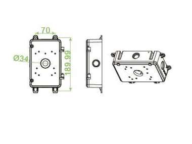 INDEXA Anschlusskasten f.Kameras   AK201 