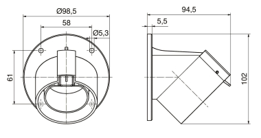 Bals Halterung f.Ladekupplung Typ  E-993 