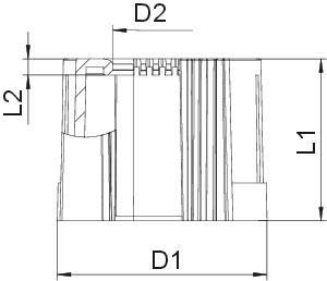 OBO 129 TB M20 LGR Rohrendtülle teilbar 
