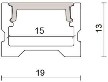 Nobile Alu U-Profil 3         5011147804 