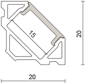 Nobile Alu Eck-Profil 3       5011147808 