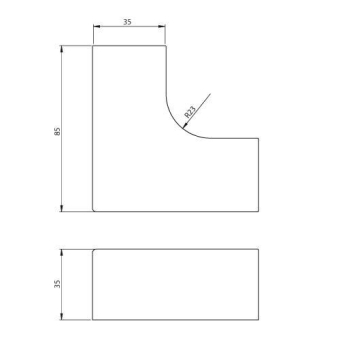 Unex Flachwinkel reinweiß       31210-02 