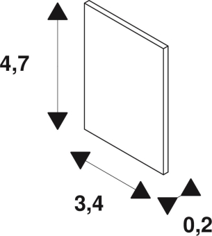 SLV Endkappe für Einbauschiene,  1006597 