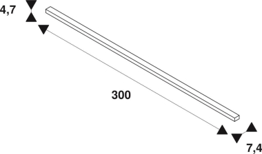 SLV 3m Einbauschiene, 48V TRACK, 1006561 