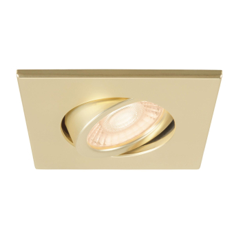 SLV Abdeckring gold matt eckig   1007194 