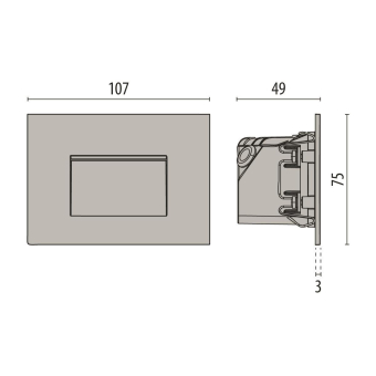 PII LED-Wandeinbauleuchte 3000K  3100066 