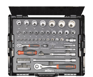 Wiha Steckschlüssel- und Bit Set 1/4" u. 
