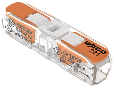WAGO 221-2401 Durchgangsverbinder mit 