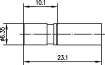 TEGA SMB-Kabelbuchse Cr/Cr Au  100024872 