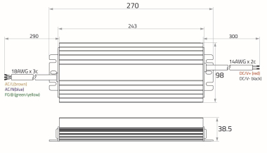 Rutec LED Netzgerät 24V 100-300W   85481 