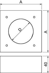 OBO KAD-10040 Aufdoppelungsstück 