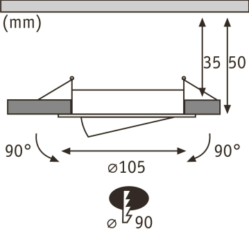 Paulmann LED Einbauleuchte         92257 