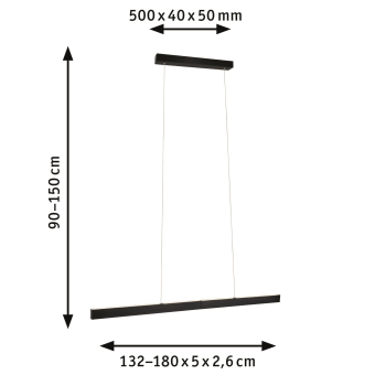 Paulmann LED Pendelleuchte 2700K   76989 