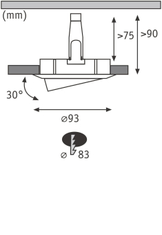 Paulmann LED Einbauleuchte IP65    92408 
