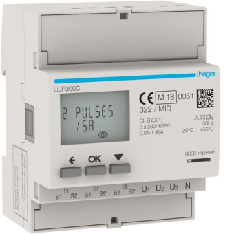 Hager Energiezähler 3phasig      ECP300C 