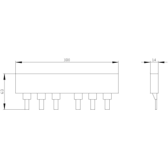 Siemens 3NP19231BF20 3-Ph. Sammelschiene 