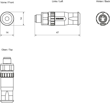 SIEM M8 POWERSTECKER, 6ES7194-2AA00-0AA0 