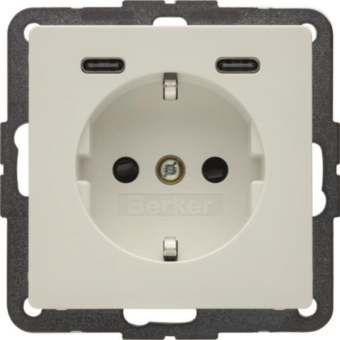 Berker Steckd.SCHUKO/USB CC 20W 48156089 