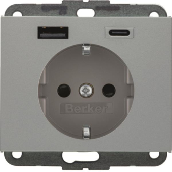 Berker Steckdose SCHUKO/USB AC  48147003 