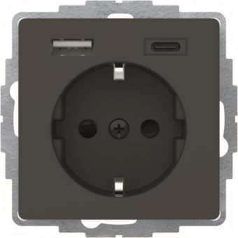 Berker Steckdose SCHUKO m.USB MAN0204623 