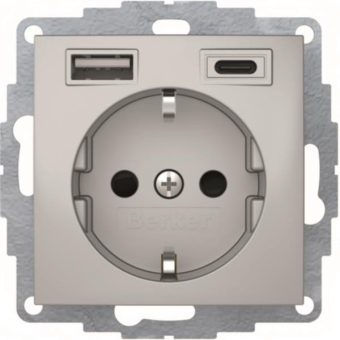 Berker Steckdose SCHUKO/USB A-C 48041404 