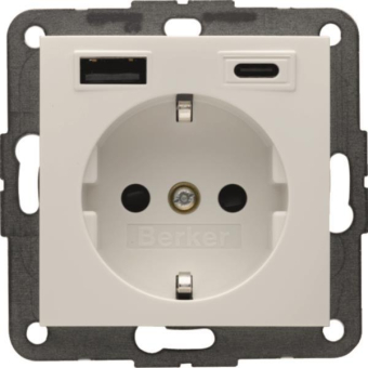 Berker Steckdose SCHUKO/USB AC  48148989 