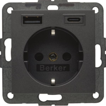 Berker Steckdose SCHUKO/USB AC  48141606 