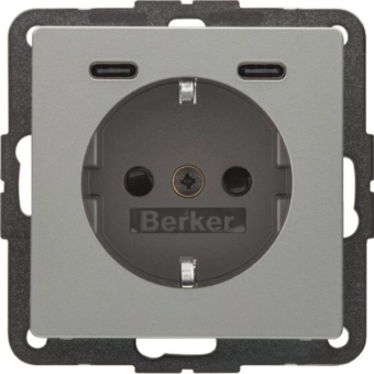 Berker Steckd.SCHUKO/USB CC 20W 48156084 