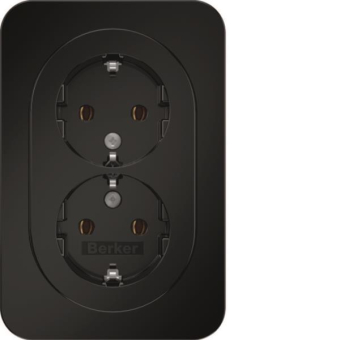 Berker Doppelsteckdose SCHUKO m 47742045 