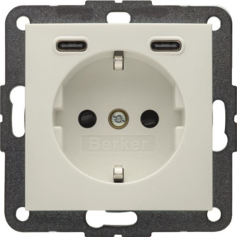 Berker Steckdose SCHUKO/USB CC  48151909 
