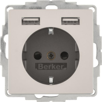 Berker Steckdose SCHUKO/USB Q.x 48036084 