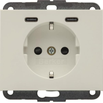 Berker Steckdose SCHUKO/USB CC  48157009 
