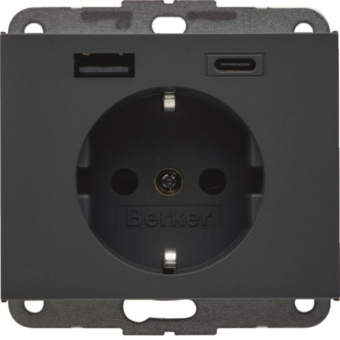 Berker Steckdose SCHUKO/USB AC  48147006 