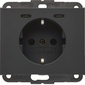 Berker Steckdose SCHUKO/USB CC  48157006 