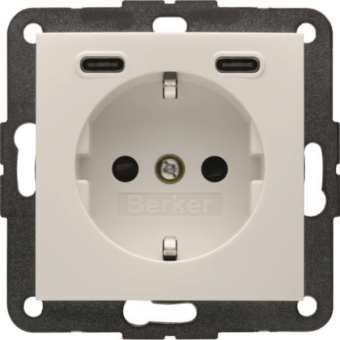 Berker Steckdose SCHUKO/USB CC  48158989 