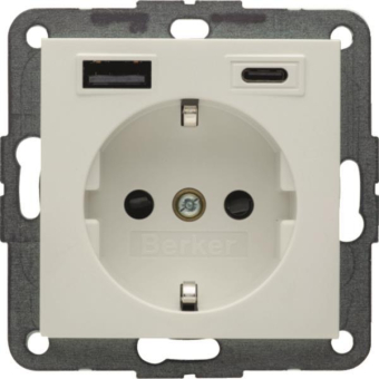 Berker Steckdose SCHUKO/USB AC  48141909 