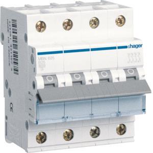 Hager Leitungsschutzschalter 3P+N MBN625 