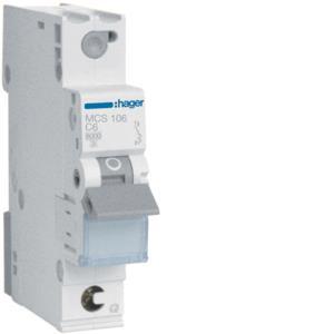 Hager Leitungsschutzschalter      MCS106 