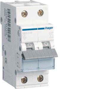 Hager Leitungsschutzschalter 1P+N MBN516 